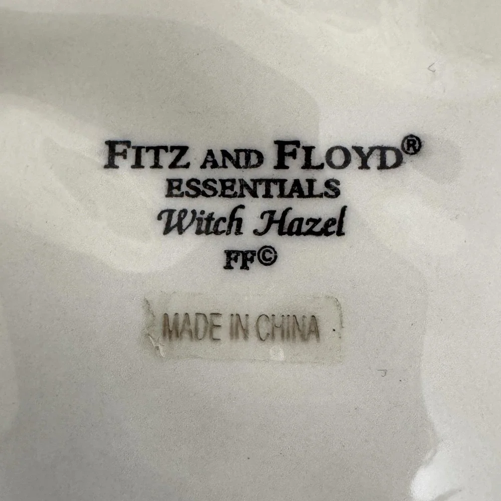 FITZ & FLOYD Witch Hazel CANAPE Plate w/ Wall Hanger Halloween Raised 3D Surface